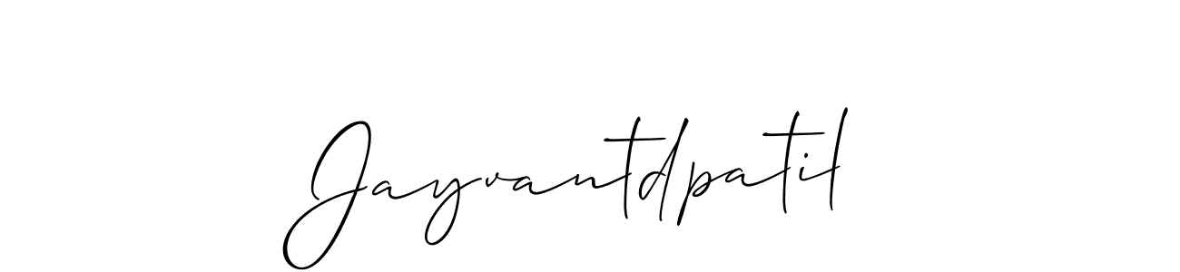 Make a beautiful signature design for name Jayvantdpatil. With this signature (Allison_Script) style, you can create a handwritten signature for free. Jayvantdpatil signature style 2 images and pictures png