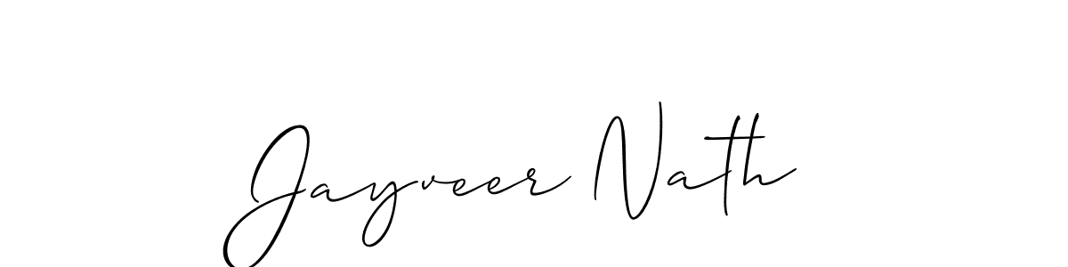 How to make Jayveer Nath signature? Allison_Script is a professional autograph style. Create handwritten signature for Jayveer Nath name. Jayveer Nath signature style 2 images and pictures png