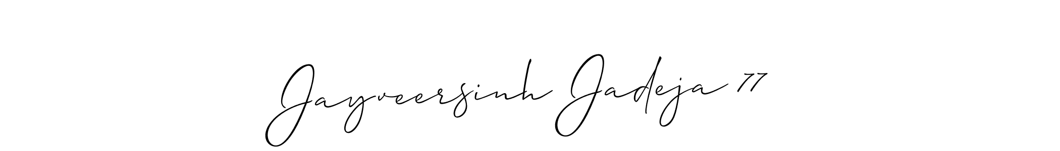 It looks lik you need a new signature style for name Jayveersinh Jadeja 77. Design unique handwritten (Allison_Script) signature with our free signature maker in just a few clicks. Jayveersinh Jadeja 77 signature style 2 images and pictures png