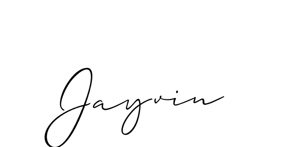 It looks lik you need a new signature style for name Jayvin. Design unique handwritten (Allison_Script) signature with our free signature maker in just a few clicks. Jayvin signature style 2 images and pictures png