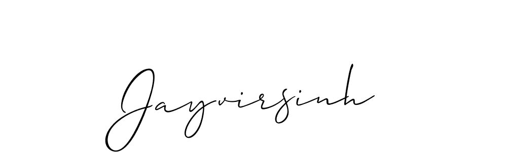 Make a beautiful signature design for name Jayvirsinh. With this signature (Allison_Script) style, you can create a handwritten signature for free. Jayvirsinh signature style 2 images and pictures png