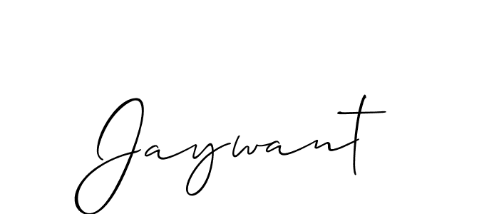 Design your own signature with our free online signature maker. With this signature software, you can create a handwritten (Allison_Script) signature for name Jaywant. Jaywant signature style 2 images and pictures png