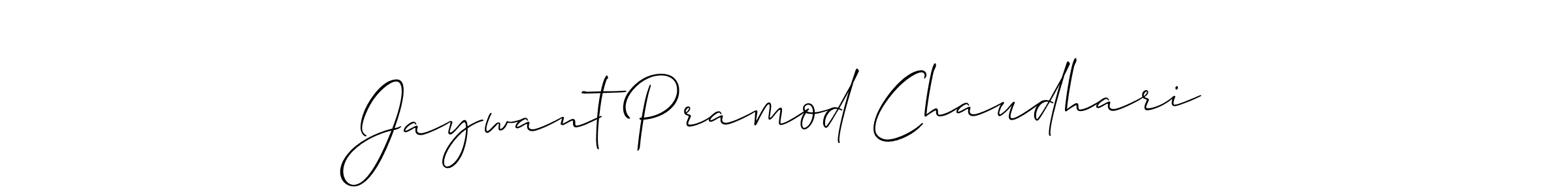 Also we have Jaywant Pramod Chaudhari name is the best signature style. Create professional handwritten signature collection using Allison_Script autograph style. Jaywant Pramod Chaudhari signature style 2 images and pictures png