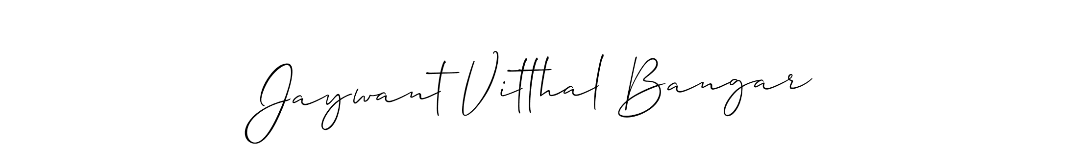 Also we have Jaywant Vitthal Bangar name is the best signature style. Create professional handwritten signature collection using Allison_Script autograph style. Jaywant Vitthal Bangar signature style 2 images and pictures png
