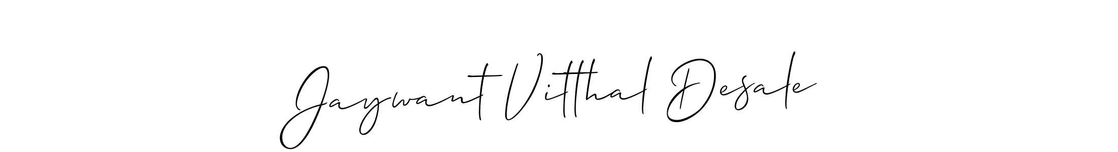 Make a beautiful signature design for name Jaywant Vitthal Desale. With this signature (Allison_Script) style, you can create a handwritten signature for free. Jaywant Vitthal Desale signature style 2 images and pictures png