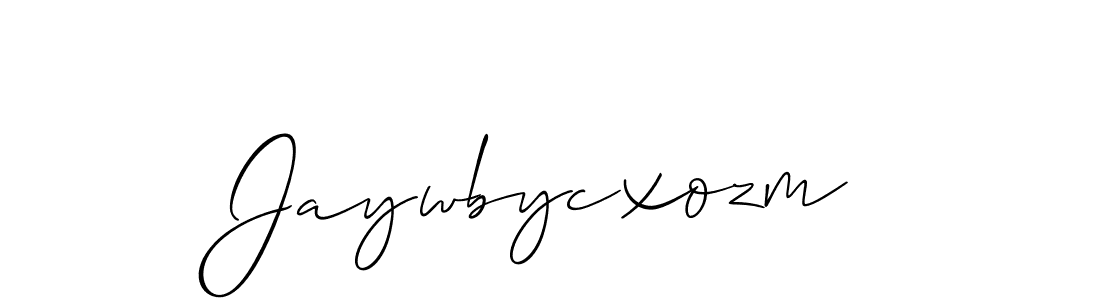 Create a beautiful signature design for name Jaywbycxozm. With this signature (Allison_Script) fonts, you can make a handwritten signature for free. Jaywbycxozm signature style 2 images and pictures png