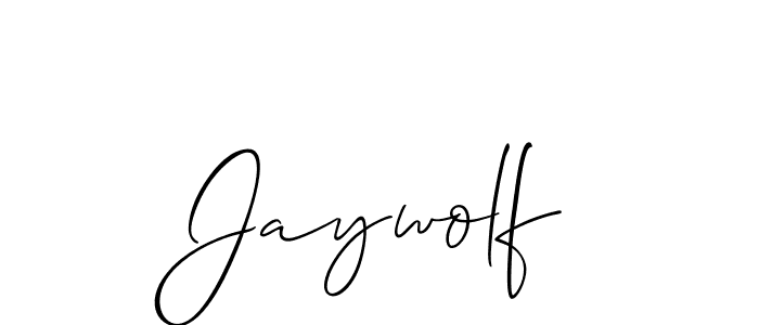 Jaywolf stylish signature style. Best Handwritten Sign (Allison_Script) for my name. Handwritten Signature Collection Ideas for my name Jaywolf. Jaywolf signature style 2 images and pictures png