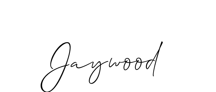 Design your own signature with our free online signature maker. With this signature software, you can create a handwritten (Allison_Script) signature for name Jaywood. Jaywood signature style 2 images and pictures png