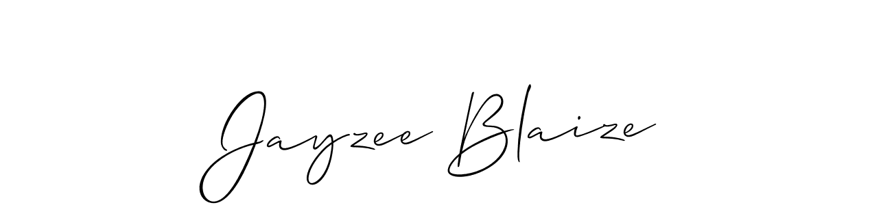 Make a beautiful signature design for name Jayzee Blaize. With this signature (Allison_Script) style, you can create a handwritten signature for free. Jayzee Blaize signature style 2 images and pictures png