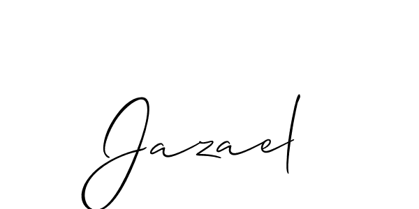 How to Draw Jazael signature style? Allison_Script is a latest design signature styles for name Jazael. Jazael signature style 2 images and pictures png