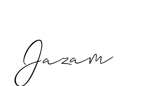 Also You can easily find your signature by using the search form. We will create Jazam name handwritten signature images for you free of cost using Allison_Script sign style. Jazam signature style 2 images and pictures png