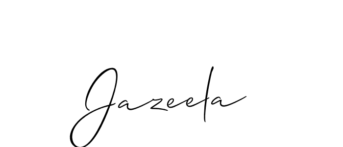 Best and Professional Signature Style for Jazeela. Allison_Script Best Signature Style Collection. Jazeela signature style 2 images and pictures png
