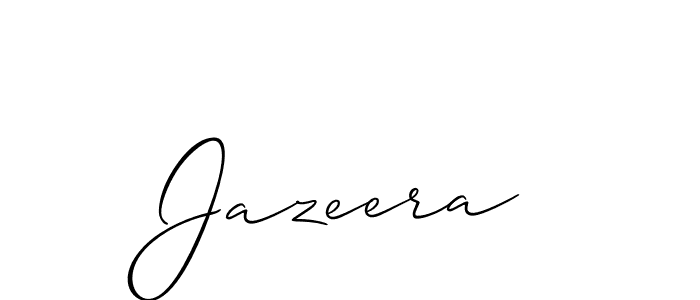 Allison_Script is a professional signature style that is perfect for those who want to add a touch of class to their signature. It is also a great choice for those who want to make their signature more unique. Get Jazeera name to fancy signature for free. Jazeera signature style 2 images and pictures png