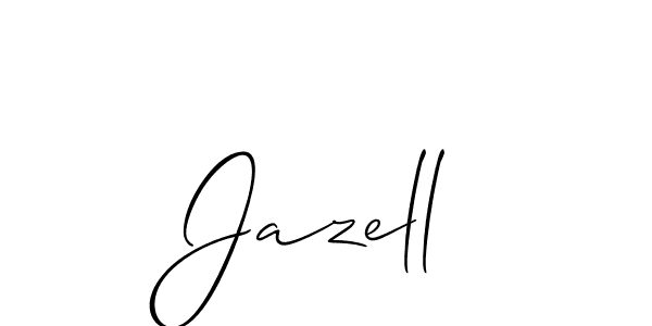 Jazell stylish signature style. Best Handwritten Sign (Allison_Script) for my name. Handwritten Signature Collection Ideas for my name Jazell. Jazell signature style 2 images and pictures png