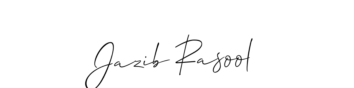 Design your own signature with our free online signature maker. With this signature software, you can create a handwritten (Allison_Script) signature for name Jazib Rasool. Jazib Rasool signature style 2 images and pictures png