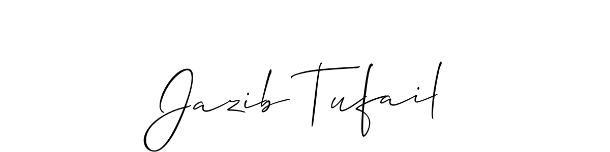 How to make Jazib Tufail signature? Allison_Script is a professional autograph style. Create handwritten signature for Jazib Tufail name. Jazib Tufail signature style 2 images and pictures png