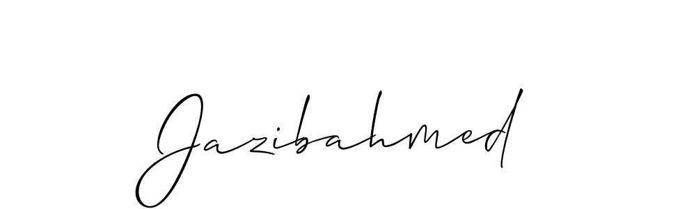 if you are searching for the best signature style for your name Jazibahmed. so please give up your signature search. here we have designed multiple signature styles  using Allison_Script. Jazibahmed signature style 2 images and pictures png