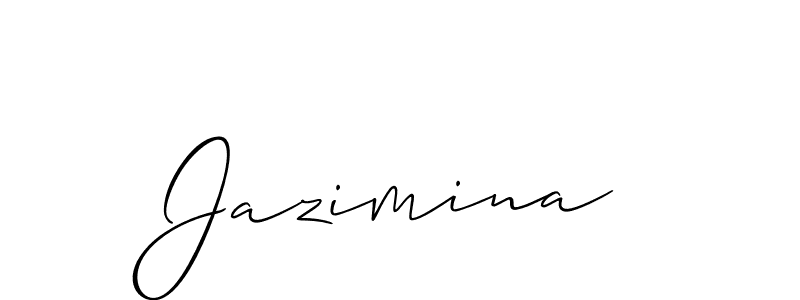 Make a short Jazimina signature style. Manage your documents anywhere anytime using Allison_Script. Create and add eSignatures, submit forms, share and send files easily. Jazimina signature style 2 images and pictures png