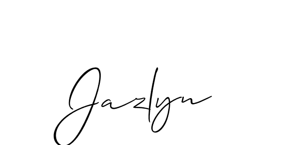 Best and Professional Signature Style for Jazlyn. Allison_Script Best Signature Style Collection. Jazlyn signature style 2 images and pictures png