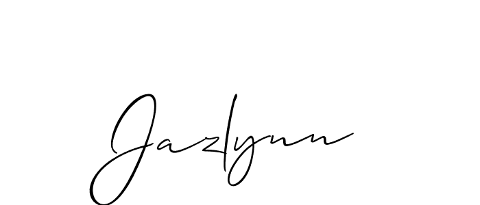 It looks lik you need a new signature style for name Jazlynn. Design unique handwritten (Allison_Script) signature with our free signature maker in just a few clicks. Jazlynn signature style 2 images and pictures png