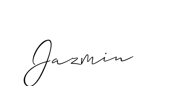 Jazmin stylish signature style. Best Handwritten Sign (Allison_Script) for my name. Handwritten Signature Collection Ideas for my name Jazmin. Jazmin signature style 2 images and pictures png