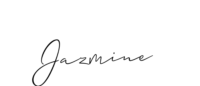Use a signature maker to create a handwritten signature online. With this signature software, you can design (Allison_Script) your own signature for name Jazmine. Jazmine signature style 2 images and pictures png
