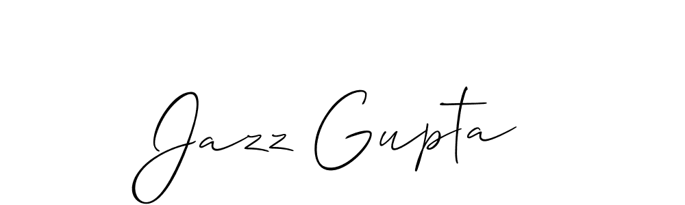 How to Draw Jazz Gupta signature style? Allison_Script is a latest design signature styles for name Jazz Gupta. Jazz Gupta signature style 2 images and pictures png