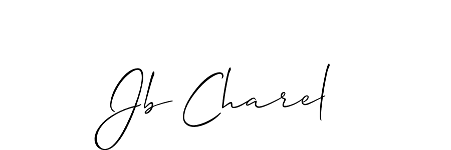 Also we have Jb Charel name is the best signature style. Create professional handwritten signature collection using Allison_Script autograph style. Jb Charel signature style 2 images and pictures png