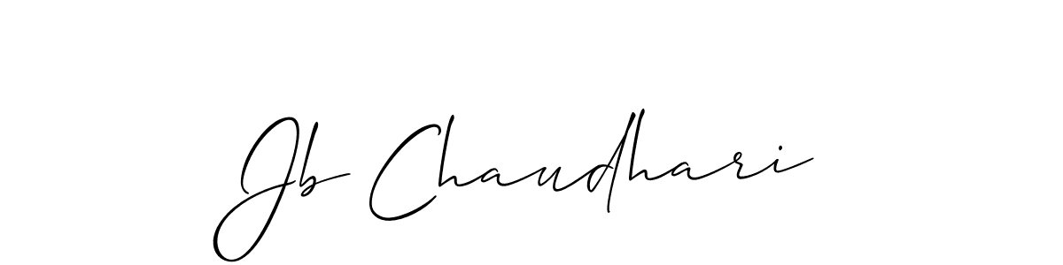 It looks lik you need a new signature style for name Jb Chaudhari. Design unique handwritten (Allison_Script) signature with our free signature maker in just a few clicks. Jb Chaudhari signature style 2 images and pictures png