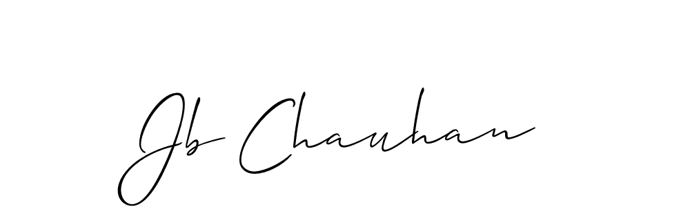 Allison_Script is a professional signature style that is perfect for those who want to add a touch of class to their signature. It is also a great choice for those who want to make their signature more unique. Get Jb Chauhan name to fancy signature for free. Jb Chauhan signature style 2 images and pictures png