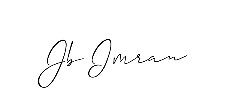 Make a short Jb Imran signature style. Manage your documents anywhere anytime using Allison_Script. Create and add eSignatures, submit forms, share and send files easily. Jb Imran signature style 2 images and pictures png