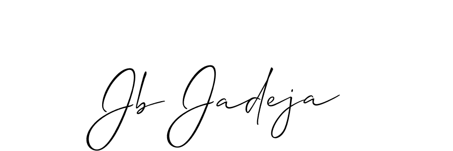 if you are searching for the best signature style for your name Jb Jadeja. so please give up your signature search. here we have designed multiple signature styles  using Allison_Script. Jb Jadeja signature style 2 images and pictures png