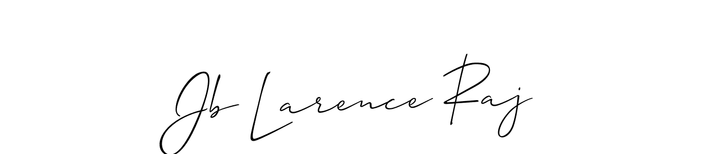 Allison_Script is a professional signature style that is perfect for those who want to add a touch of class to their signature. It is also a great choice for those who want to make their signature more unique. Get Jb Larence Raj name to fancy signature for free. Jb Larence Raj signature style 2 images and pictures png