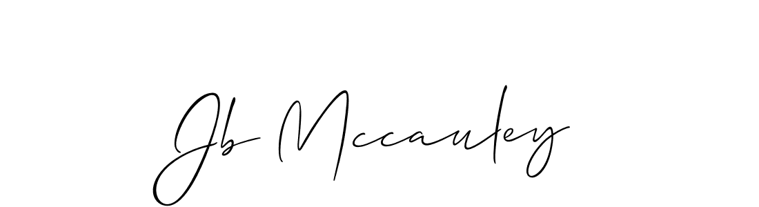 Allison_Script is a professional signature style that is perfect for those who want to add a touch of class to their signature. It is also a great choice for those who want to make their signature more unique. Get Jb Mccauley name to fancy signature for free. Jb Mccauley signature style 2 images and pictures png