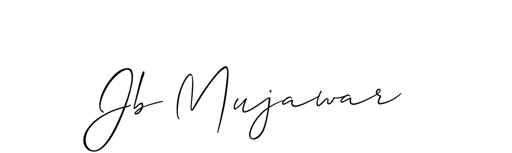 You should practise on your own different ways (Allison_Script) to write your name (Jb Mujawar) in signature. don't let someone else do it for you. Jb Mujawar signature style 2 images and pictures png