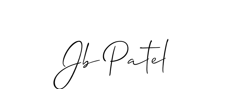 How to make Jb Patel signature? Allison_Script is a professional autograph style. Create handwritten signature for Jb Patel name. Jb Patel signature style 2 images and pictures png