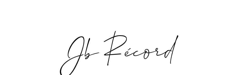 Once you've used our free online signature maker to create your best signature Allison_Script style, it's time to enjoy all of the benefits that Jb Récord name signing documents. Jb Récord signature style 2 images and pictures png