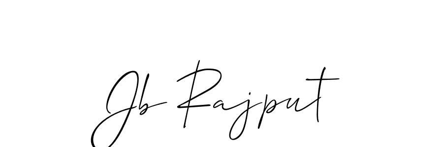 Use a signature maker to create a handwritten signature online. With this signature software, you can design (Allison_Script) your own signature for name Jb Rajput. Jb Rajput signature style 2 images and pictures png
