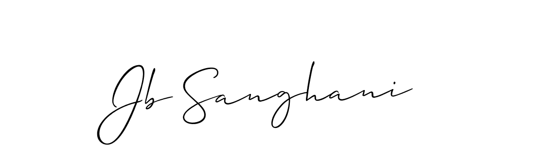 Once you've used our free online signature maker to create your best signature Allison_Script style, it's time to enjoy all of the benefits that Jb Sanghani name signing documents. Jb Sanghani signature style 2 images and pictures png