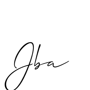 Design your own signature with our free online signature maker. With this signature software, you can create a handwritten (Allison_Script) signature for name Jba. Jba signature style 2 images and pictures png