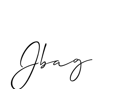 How to make Jbag signature? Allison_Script is a professional autograph style. Create handwritten signature for Jbag name. Jbag signature style 2 images and pictures png