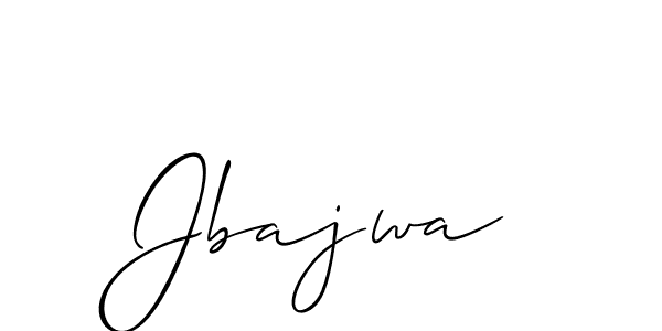 Design your own signature with our free online signature maker. With this signature software, you can create a handwritten (Allison_Script) signature for name Jbajwa. Jbajwa signature style 2 images and pictures png