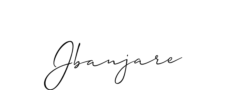 Make a beautiful signature design for name Jbanjare. With this signature (Allison_Script) style, you can create a handwritten signature for free. Jbanjare signature style 2 images and pictures png