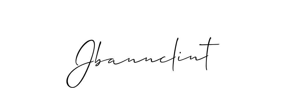 Make a beautiful signature design for name Jbannclint. With this signature (Allison_Script) style, you can create a handwritten signature for free. Jbannclint signature style 2 images and pictures png