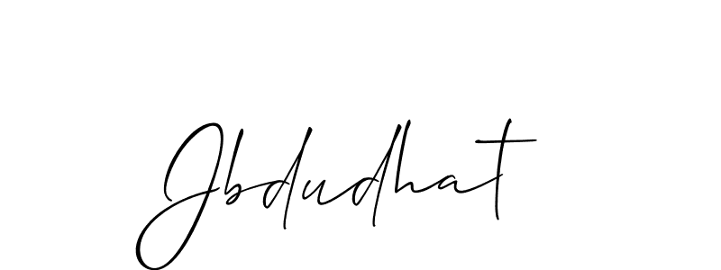 Use a signature maker to create a handwritten signature online. With this signature software, you can design (Allison_Script) your own signature for name Jbdudhat. Jbdudhat signature style 2 images and pictures png