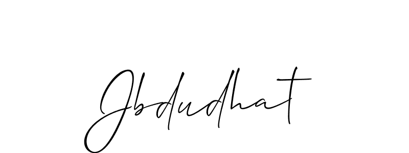 Use a signature maker to create a handwritten signature online. With this signature software, you can design (Allison_Script) your own signature for name Jbdudhat. Jbdudhat signature style 2 images and pictures png