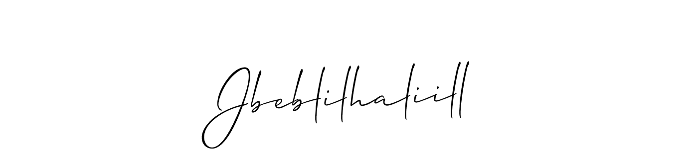 Make a beautiful signature design for name Jbeblilhaliill. Use this online signature maker to create a handwritten signature for free. Jbeblilhaliill signature style 2 images and pictures png