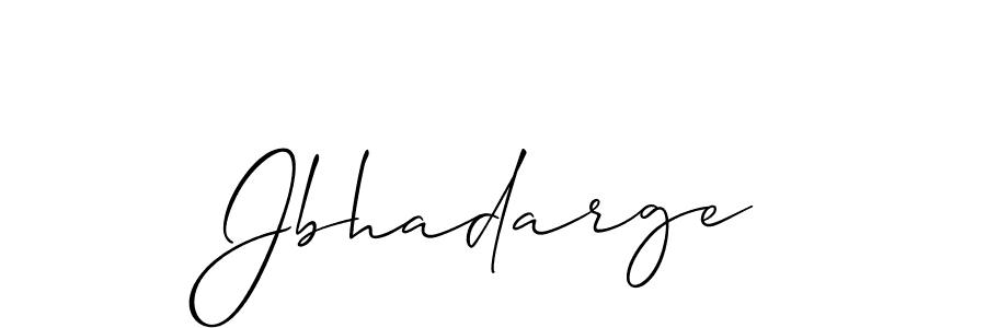 How to make Jbhadarge name signature. Use Allison_Script style for creating short signs online. This is the latest handwritten sign. Jbhadarge signature style 2 images and pictures png