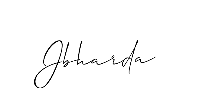 if you are searching for the best signature style for your name Jbharda. so please give up your signature search. here we have designed multiple signature styles  using Allison_Script. Jbharda signature style 2 images and pictures png