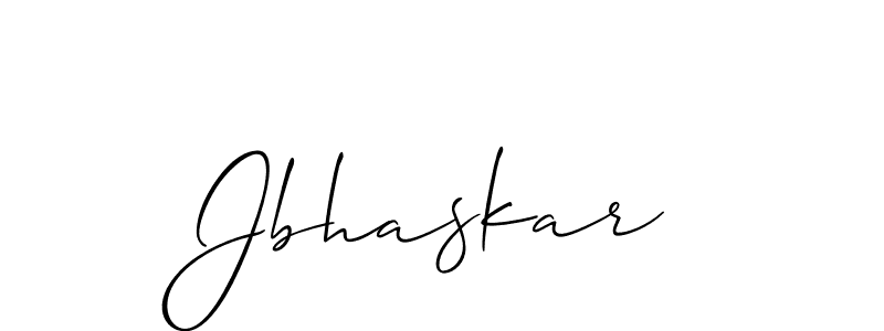 Create a beautiful signature design for name Jbhaskar. With this signature (Allison_Script) fonts, you can make a handwritten signature for free. Jbhaskar signature style 2 images and pictures png